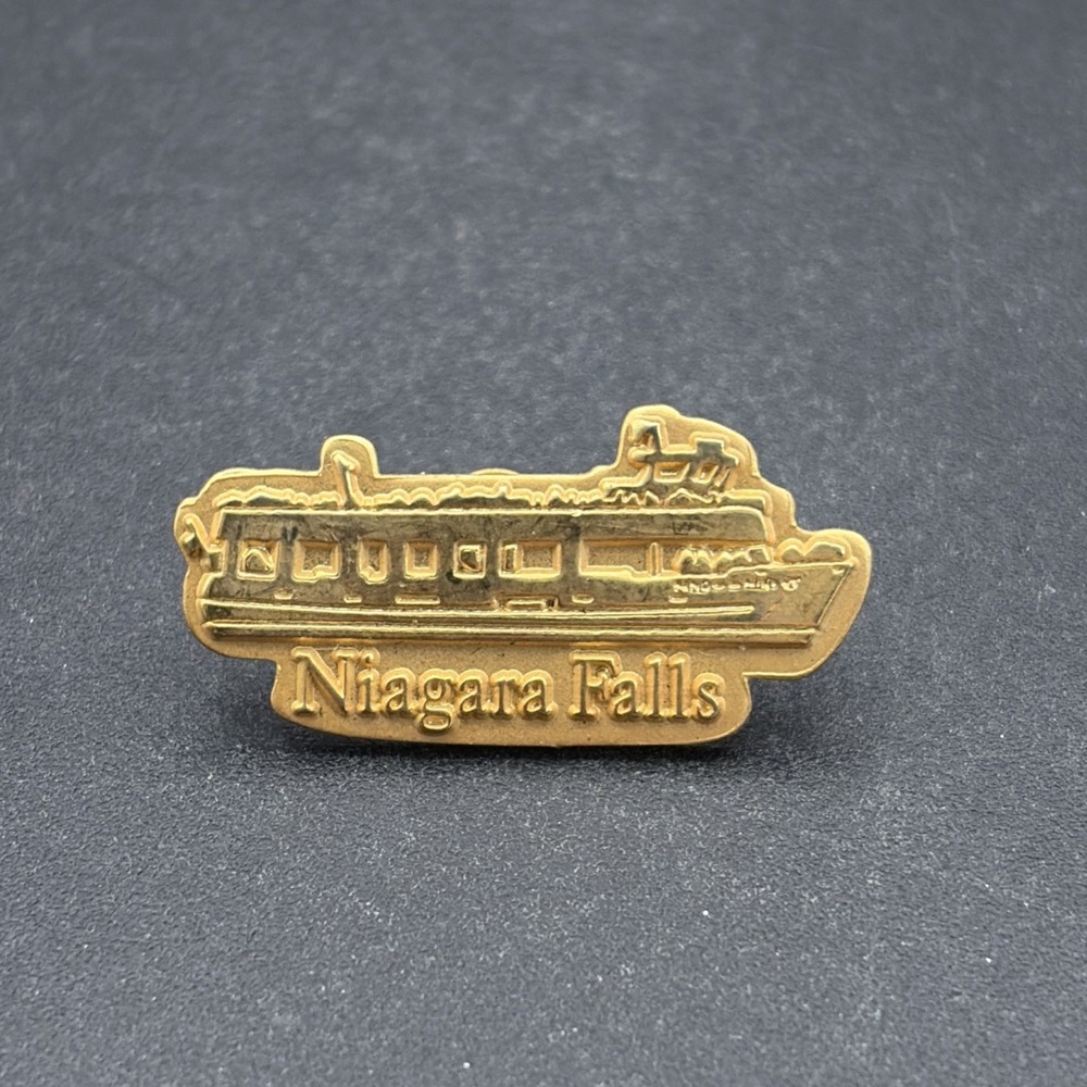 Niagara Falls Maid Of The Mist Gold Tone‎ Lapel Hat Pin